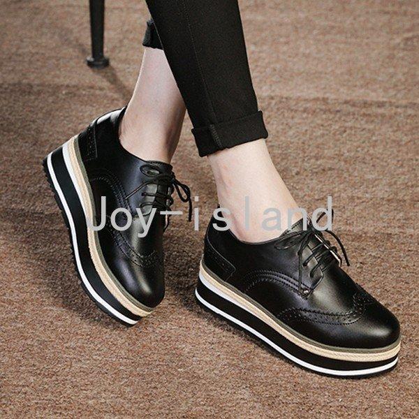 スニーカー レディース シューズ 厚底 ローファー レースアップ ウェッジヒール 5cm インヒール プラットフォーム フラット パンプス 厚底靴 歩きやすい 美脚 Pca Joy Island 通販 Yahoo ショッピング