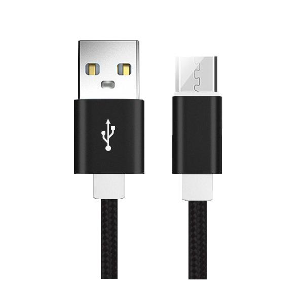 usbケーブル マイクロ 0.25m 25cmナイロン編み