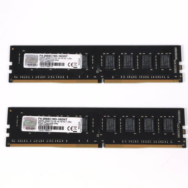 G.SKILL 中古 DDR4メモリ 8GB x2 F4-2666C19D-16GNT G.SKILL : Digital