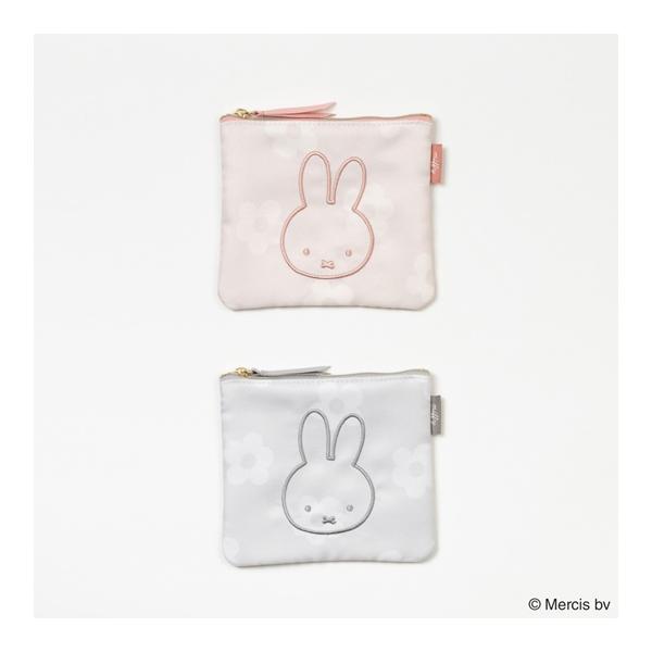 MIFFY FLOWER フラットポーチ ミッフィー グッズ 大人