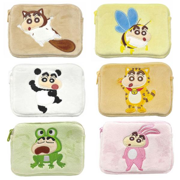 しんちゃんのミニティッシュポーチです！ポケットティッシュと小物などを入れて持ち運びができます。※ティッシュは付属しません。○商品サイズ：H10×W14×D2（cm）