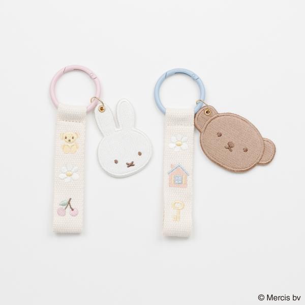 BRUNA FACE WAPPEN チャーム ミッフィー キーホルダー ミッフィー カラビナ ミッフィー キーリング ミッフィー グッズ 大人 ボリス グッズ