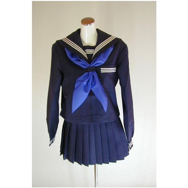 冬紺セーラー服(前ファスナー) スクール 学校制服 通学 高校生 冬紺セーラー服(前ファスナー) スクール 学校制服 通学 高校生