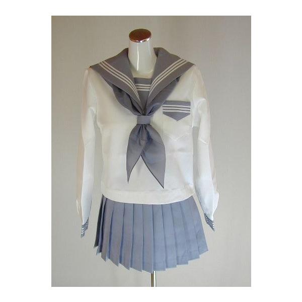 冬クリームグレーセーラー服 上下セット (学校制服 学販 スクール オリジナル スカーフ付,30mc丈) /【Buyee】 冬クリームグレーセーラー服 上下セット (学校制服 学販 スクール オリジナル スカーフ付,30mc丈) /【Buyee】