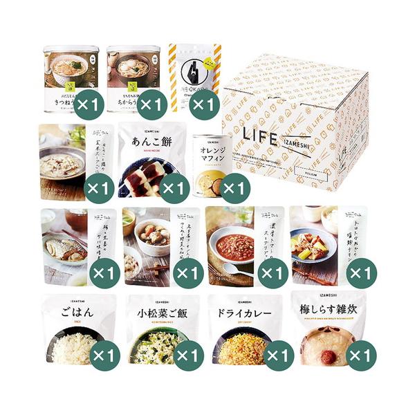 食べない備蓄食から、おいしく食べる長期保存食へ。「イザメシ」は、突然の災害時に備えた長期保存食です。おいしさにこだわり、豊富なメニューをとりそろえ、そして、様々なシーンにとけ込むデザイン性にもこだわりました。アルファ化米やちからうどんなどの...