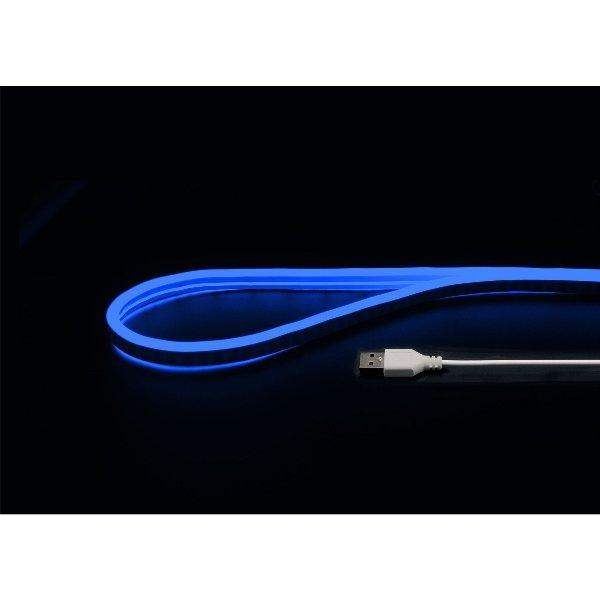 日本トラストテクノロジー USBネオンチューブライト 2m ブルー JTT NEONLT2M-BL 200LED IP65防水 曲がる照明をDIYで