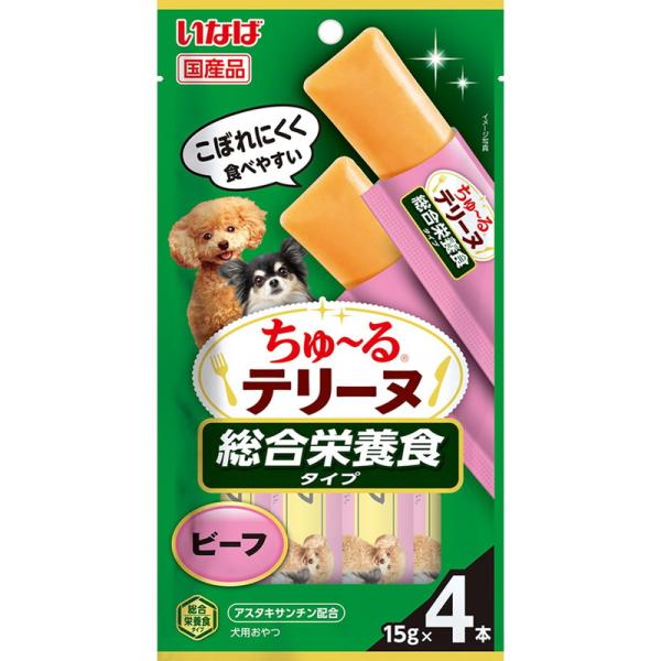 いなばペットフード いなば ちゅ〜るテリーヌ 総合栄養食タイプビーフ 15g×4本