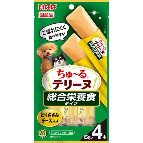 いなばペットフード いなば ちゅ〜るテリーヌ 総合栄養食タイプとりささみ チーズ入り 15g×4本