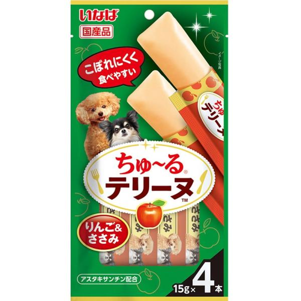 いなばペットフード いなば ちゅ〜るテリーヌ りんご＆ささみ 15g×4本