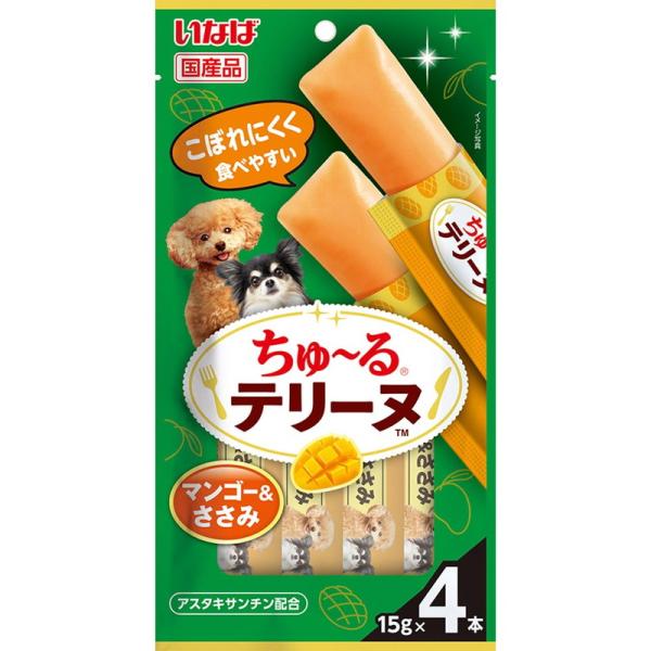 いなばペットフード いなば ちゅ〜るテリーヌ マンゴー＆ささみ 15g×4本