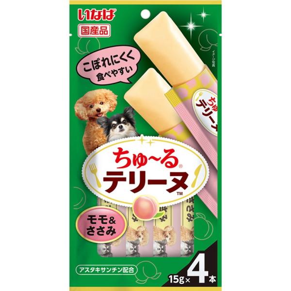 いなばペットフード いなば ちゅ〜るテリーヌ モモ＆ささみ 15g×4本