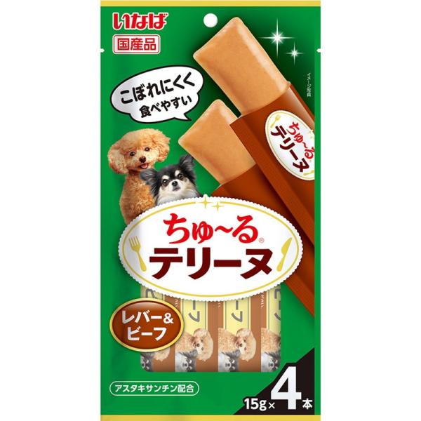 いなばペットフード ちゅ〜るテリーヌ レバー＆ビーフ 15g×4本