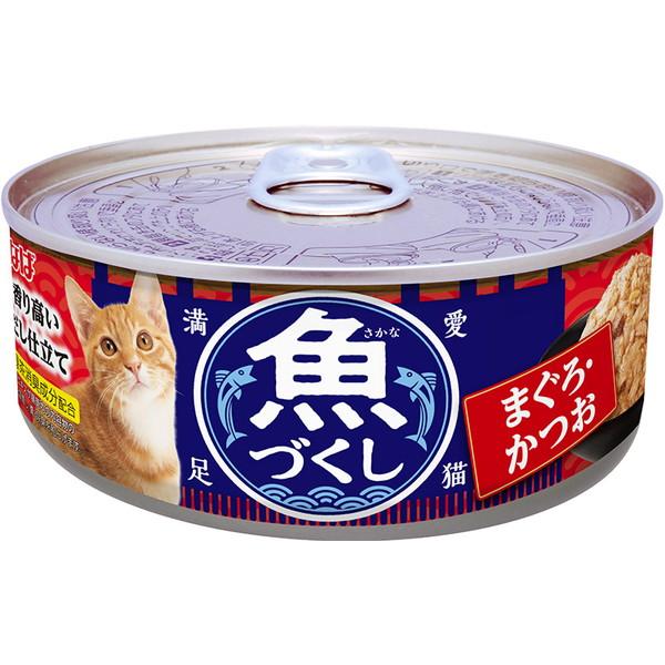 ・まぐろ・かつおの細かめフレークを使用した缶詰です。・緑茶消臭成分配合！緑茶エキスが腸管内の内容物の臭いを吸着し、糞尿臭を和らげます。【原材料】かつお、まぐろ、かつおエキス、増粘多糖類、タウリン、ビタミンE、緑茶エキス【保証成分】たんぱく質...