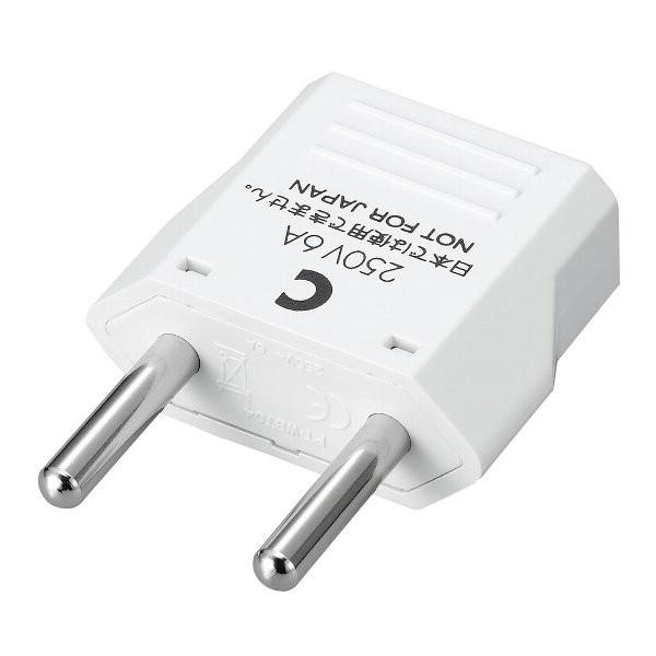 ●出張や海外旅行の必需品です。●海外で日本の電気製品を使うための変換プラグです。【仕様】●出力プラグ形状（オス）：タイプC●入力ソケット形状（メス）：タイプA●主な対応国：フランス・ドイツ・イタリア・中国・香港・台湾・韓国など●海外での名称...