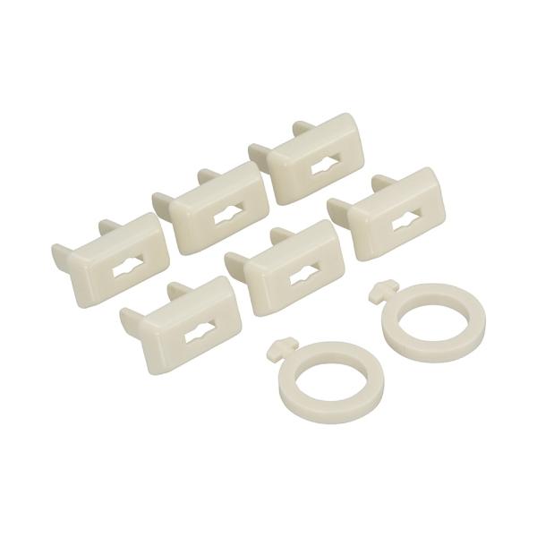 OHM オーム電機　コンセントキャップ鍵2個付（6個入り）　感電防止に　HS-CAP6LK-W