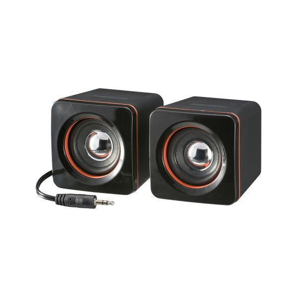 OHM ミニスピーカー ヘッドホン端子につなぐだけ 電源不要 ASP-155N