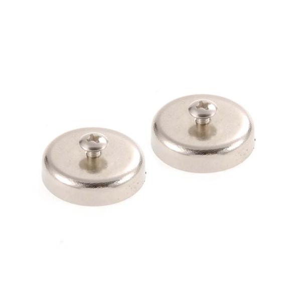 OHM オーム電機　フック穴付きタップ用マグネット（丸型/２個入り） HS-A0166