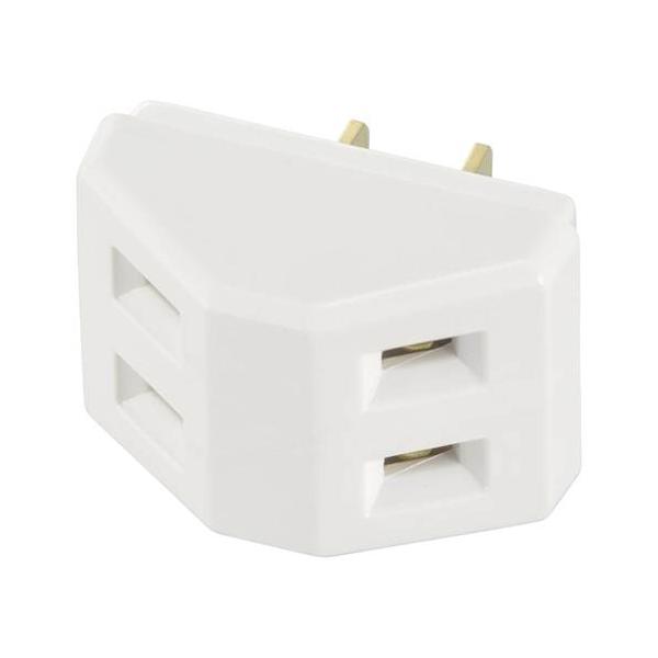 OHM オーム電機　２口タップ（1500Wまで/15A-125V/ホワイト）　HS-H32/W