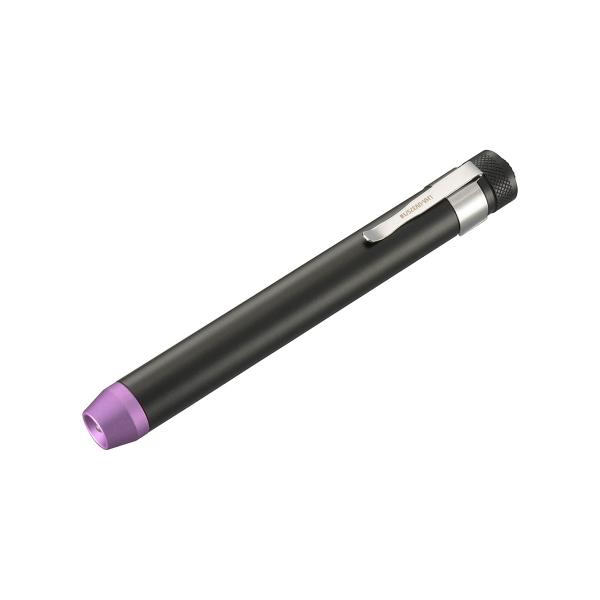 OHM電機 LED UVブラックライト 波長375nm LHA-UV375/1-K2 ブラック