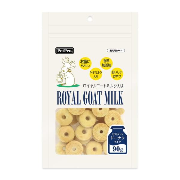 ペットプロ ロイヤルゴートミルク入りビスケット ドーナツタイプ 90g