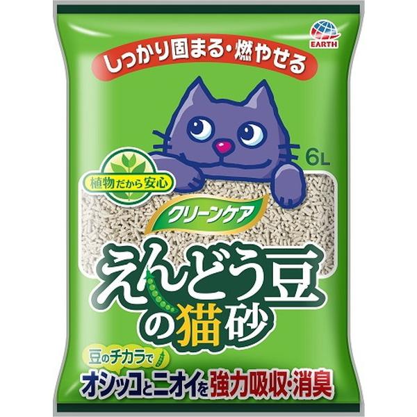 クリーンケア えんどう豆の猫砂 6L : トキワダイレクト ヤフー店