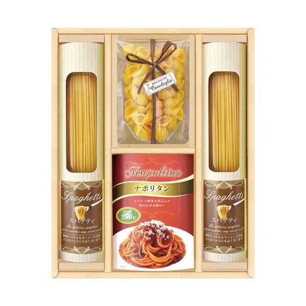 コシのある乾燥スパゲティと大容量2人前のパスタソースがセットになりました。簡単調理ですぐに食べられるお手軽パスタセットです。■スパゲティ130g×2個・マカロニ(コンキリエ)70g×1個・パスタソース(2人前)250g(ナポリタン)1袋■箱...