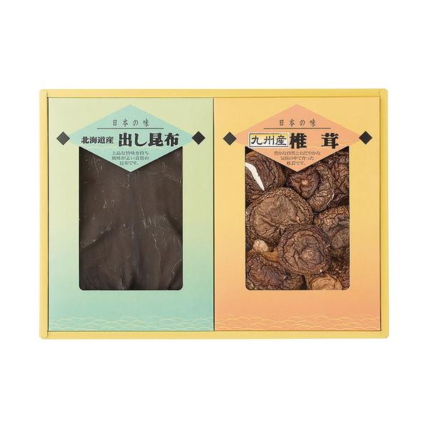 料理の基本となるだしに必要な、椎茸と昆布の詰め合わせです。又、椎茸は健康食品として、幅広い方にご利用頂いております。■九州産香信椎茸35g・北海道産出し昆布50g各1箱■箱サイズ:36×25.5×5.5cm【用途】引出物 結婚祝 出産祝 仏...