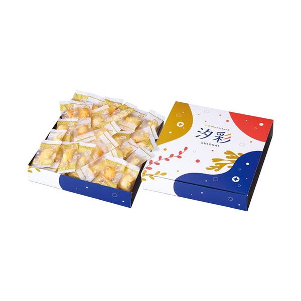 名古屋で創業60年余り甘味やねばりを持つ佐賀県産ひよくもちのもち米をはじめ素材にこだわったひとくちサイズのおかき。海の幸を味わえる4種を詰合せました。■おかきミックス個包装(海老マヨ・昆布・焼塩サラダ・醤油)110g■箱サイズ:23×23×...