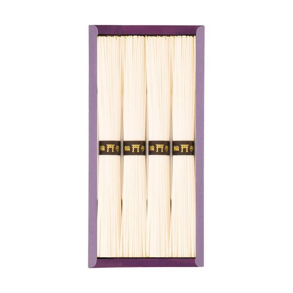 そうめんの源流とされる三輪素麺。長年にわたる職人の技によって一本一本丁寧に作られる伝統の手延べ製法により、細いながらも強いコシがあり、なめらかなのど越しが生み出されます。■手延べそうめん50g×4束■箱サイズ:21×10.5×2.5cm【用...