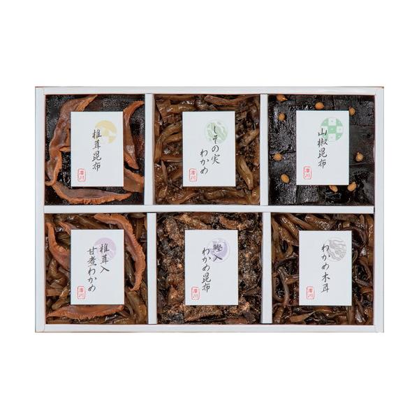 明治35年より伝えられてきた「直火釜炊き製法」は、調味料を佃煮に全て染み込ますことにより、ふっくらと炊き上げ、しっかりとした味になっております。昔ながらの佃煮をご提供いたします。　■椎茸昆布45g・しその実わかめ45g・山椒昆布45g・椎茸...