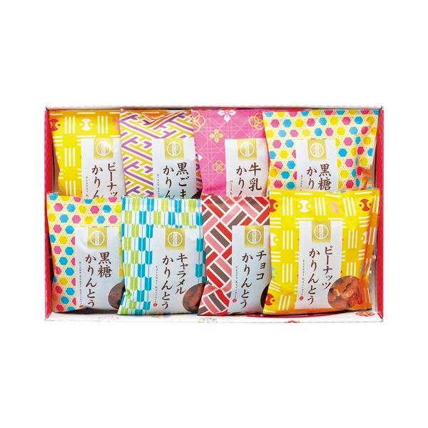 いろいろなフレーバーを楽しめるかりんとう詰合せです。　【黒糖かりんとう】サクサクッとした食感に仕上げた、風味豊かなハチミツ入りです。　【ピーナッツかりんとう】ピーナッツの香ばしさと甘みが調和した、風味豊かなかりんとう。　【牛乳かりんとう】牛...