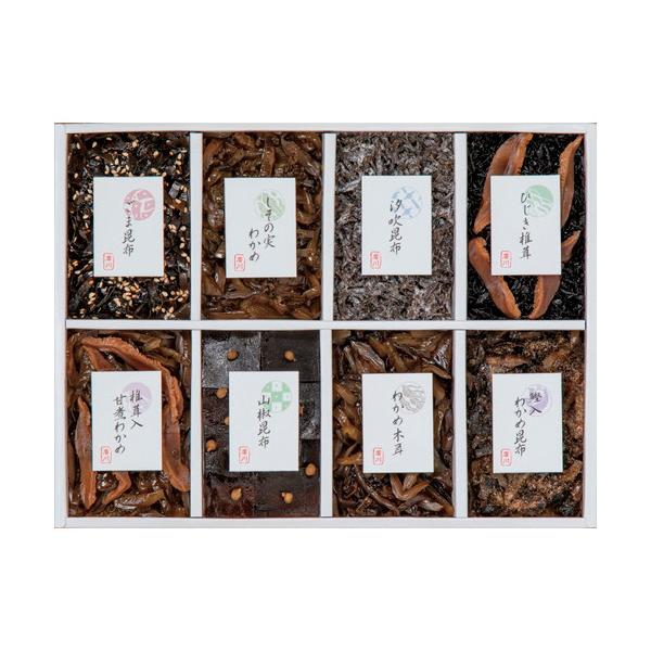 明治35年より伝えられてきた「直火釜炊き製法」は、調味料を佃煮に全て染み込ますことにより、ふっくらと炊き上げ、しっかりとした味になっております。昔ながらの佃煮をご提供いたします。　■ごま昆布45g・しその実わかめ45g・汐吹昆布20g・山椒...