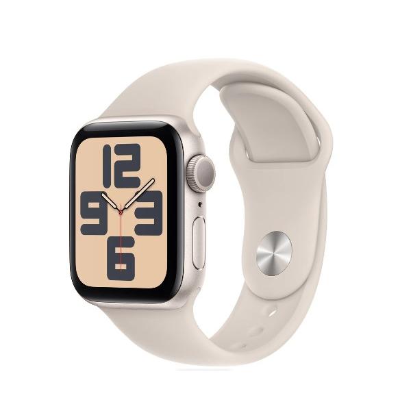 Apple アップル Apple Watch SE 第2世代 GPSモデル MR9U3J/A 40mm スターライトアルミニウムケースとスターライトスポーツバンド S/M 4549995398502 新品未開封