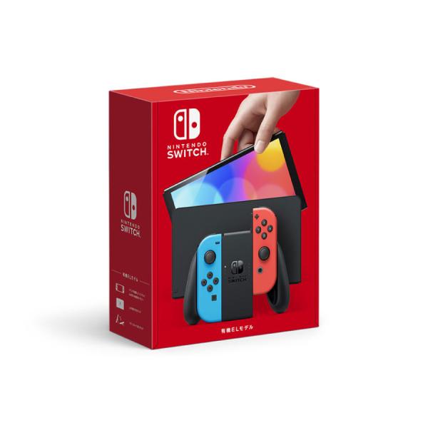 Nintendo Switch有機ELモデルJoy-Con(L)ネオンブルー/(R)ネオンレッド HEG-S-KABAA 4902370548501