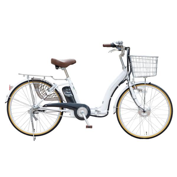 21テクノロジー?26インチ電動アシスト自転車/青?LEDオートライト?内装