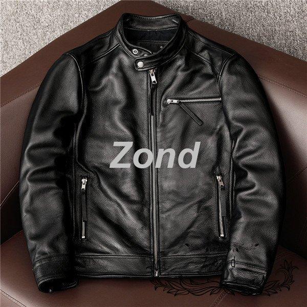 店長おすすめ ライダースジャケット メンズ シングル 革ジャン 本革 レザージャケット 皮ジャン バイク 立ち襟 防風 ブルゾン B系 秋冬 冬服 Zond 通販 Yahoo ショッピング