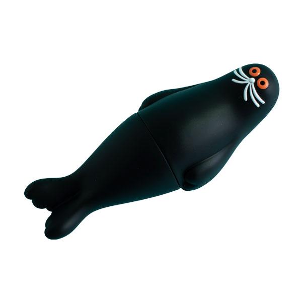 再販 中空工房 アザラシ BLACK ソフビフィギュア ケンエレファント 【3