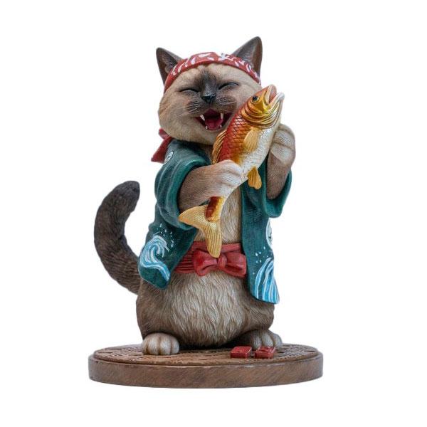 送料無料◇ 鯛抱え猫親分 B JXK368B フィギュア JXKスタジオ 【9月予約