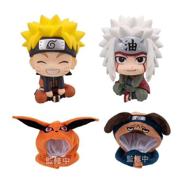 送料無料◆るかっぷ NARUTO-ナルト- 疾風伝 2種 (うずまきナルト にかっとver./自来也) ＋るかっぷ ポンチョ 2種 (九喇嘛/パックン) セット販売 【2月予約】