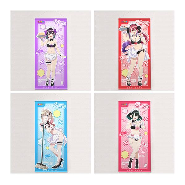 送料無料◇ばっどがーる 描き下ろし特大タペストリー メイド水着ver. 4