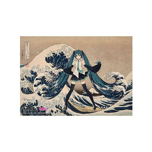Presence 葛飾北斎×初音ミク B2布ポスター 冨嶽三十六景 神奈川沖浪裏