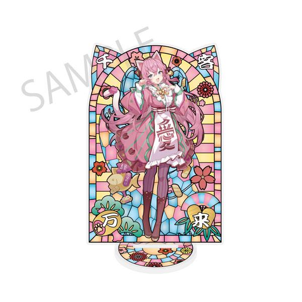 初音ミク×招き猫×真夏の熊谷」ステンドグラス風素材加工アクリル