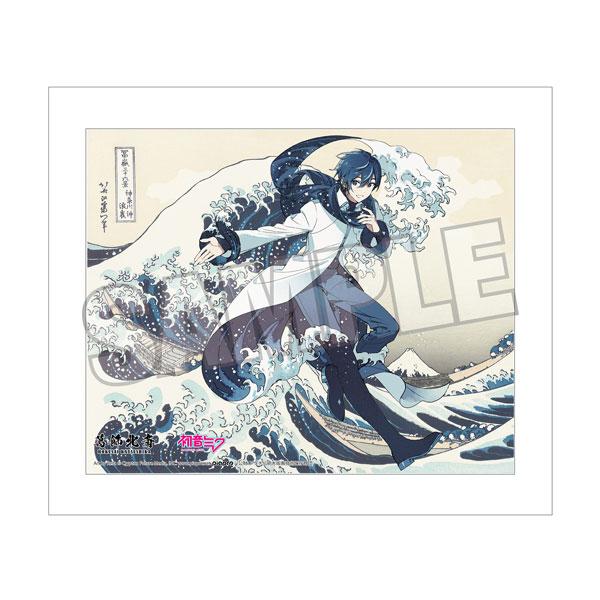 Rella 直筆サイン入り 初音ミク キャンバスボード 葛飾北斎×初音ミク Rella キャンバスアート KAITO 神奈川沖浪裏