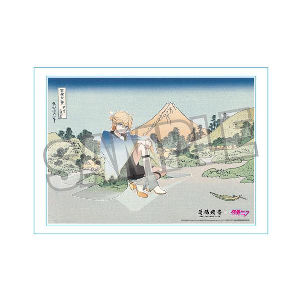 送料無料◇葛飾北斎×初音ミク Rella シリアルナンバー入りA3アクリル