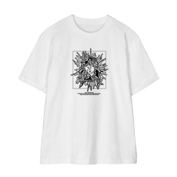 送料無料◆DEATH NOTE デスノート Lモチーフ A：code Teeユニセックス (サイズ/M) アルマビアンカ 【12月予約】