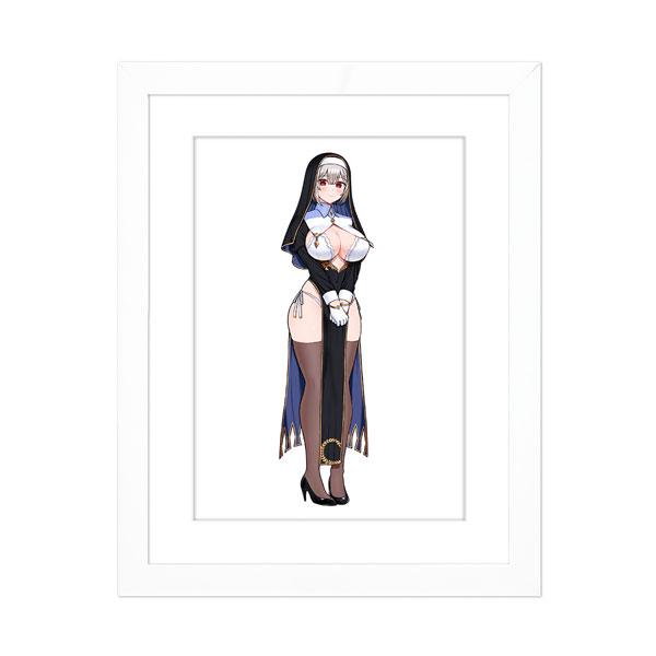 送料無料◆カーテン魂 『王子様の友達』 描き下ろしキャラファイングラフ (藍田美明/シスター) A4 【12月予約】