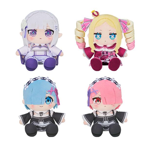 送料無料◆再販 グッドスマイルカンパニー ちょこぷに 『Re:ゼロから始める異世界生活』 ぬいぐるみ (エミリア/レム/ラム/ベアトリス) セット商品【4月予約】