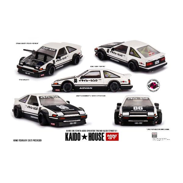 [Release date: January 31, 2026]MINI-GT 1/64 Toyota AE86 スプリンタートレノ Kaido Street V1 (右ハンドル) ミニカー KHMG180 ■発売予定：入荷日未定(発売は遅...