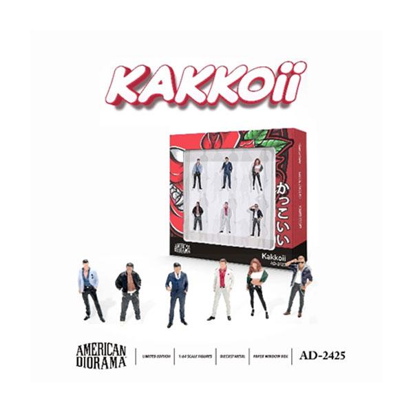 アメリカンジオラマ 1/64 フィギュア「かっこいい」 6個セット