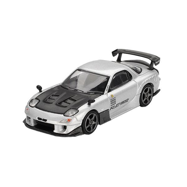 MINI-GT 1/64 マツダ RX-7 RE雨宮 シルバーメタリック (右ハンドル